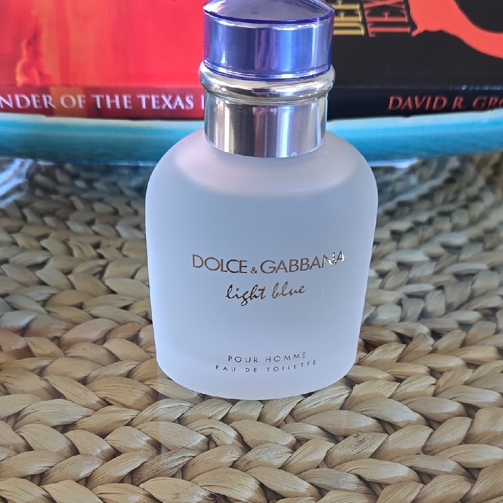 Dolce & Gabbana Light Blue Frosted White Bottle with Blue Cap